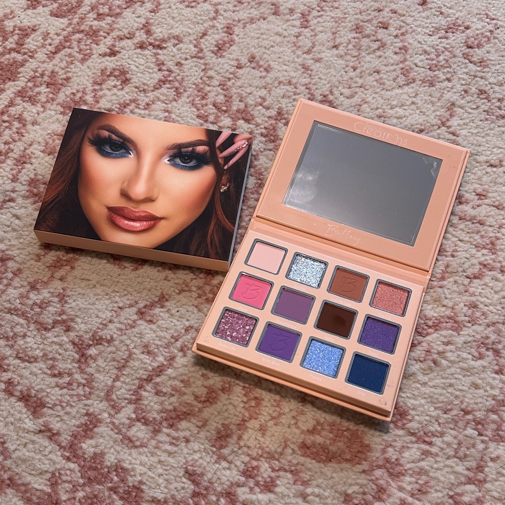 Vibrant Eyeshadow Palette with Blue and Pink Shades Brittany Murillo